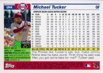 2005 Topps Updates & Highlights #UH4 Michael Tucker Back