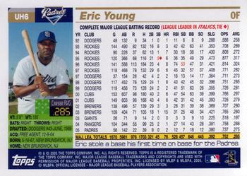 2005 Topps Updates & Highlights #UH6 Eric Young Back