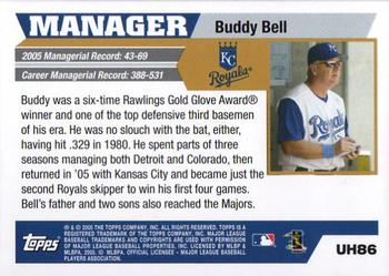 2005 Topps Updates & Highlights #UH86 Buddy Bell Back
