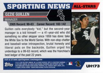 2005 Topps Updates & Highlights #UH173 Ozzie Guillen Back