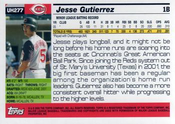 2005 Topps Updates & Highlights #UH277 Jesse Gutierrez Back