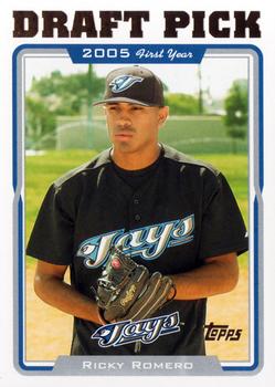 2005 Topps Updates & Highlights #UH322 Ricky Romero Front