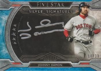 2018 Topps Five Star - Silver Signatures Blue #FFSS-JD Johnny Damon Front