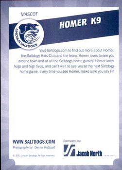 2011 Lincoln Saltdogs #NNO Homer Back