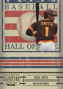 2005 Donruss Signature - Hall of Fame #HOF-23 Ozzie Smith Front
