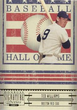 2005 Donruss Signature - Hall of Fame #HOF-34 Ted Williams Front