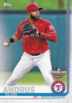2019 Topps Opening Day #180 Elvis Andrus Front