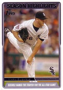 2005 Topps World Series Commemorative Set #34 SH  Buehrle named the starter All-Star Game Front