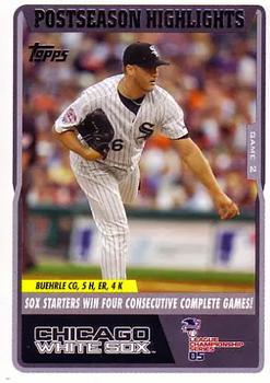 2005 Topps World Series Commemorative Set #43 ALCS Game 2 Mark Buehrle Front