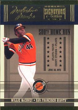 2005 Donruss Signature - Milestone Marks #MM-5 Willie McCovey Front
