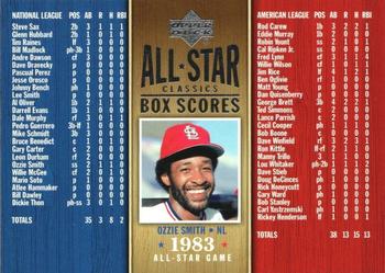 2005 Upper Deck All-Star Classics - Box Scores #ASB-11 Ozzie Smith Front