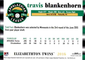 2016 Grandstand Appalachian League Top Prospects #2 Travis Blankenhorn Back