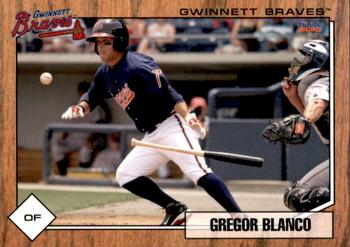 2010 Choice Gwinnett Braves #1 Gregor Blanco Front
