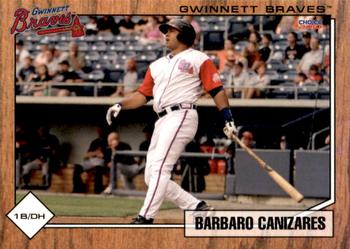 2010 Choice Gwinnett Braves #3 Barbaro Canizares Front