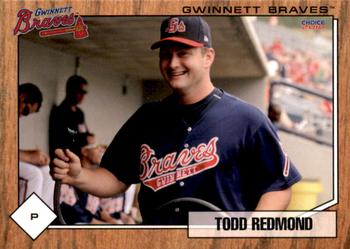 2010 Choice Gwinnett Braves #19 Todd Redmond Front
