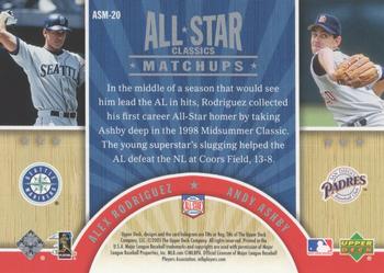 2005 Upper Deck All-Star Classics - Matchups #ASM-20 Alex Rodriguez / Andy Ashby Back
