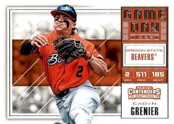 2018 Panini Contenders Draft Picks - Game Day Tickets #8 Cadyn Grenier Front