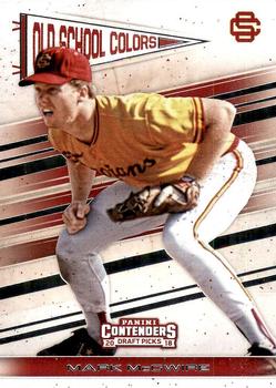 2018 Panini Contenders Draft Picks - Old School Colors #4 Mark McGwire Front