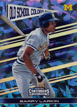 2018 Panini Contenders Draft Picks - Old School Colors Cracked Ice #5 Barry Larkin Front