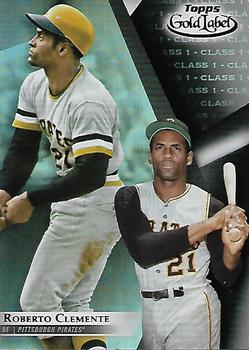 2018 Topps Gold Label - Class 1 Black #80 Roberto Clemente Front
