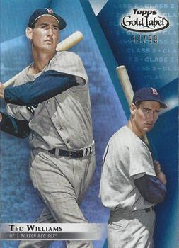 2018 Topps Gold Label - Class 2 Blue #22 Ted Williams Front