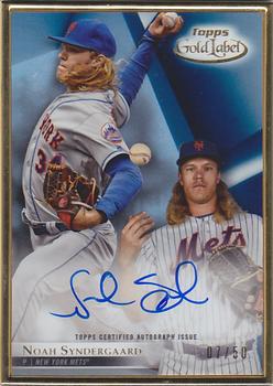 2018 Topps Gold Label - Framed Autograph Blue #FA-NY Noah Syndergaard Front