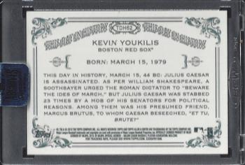 2018 Topps Archives Signature Series Retired Player Edition - Encased Buyback Autographs - Kevin Youkilis #TDH62 Kevin Youkilis Back