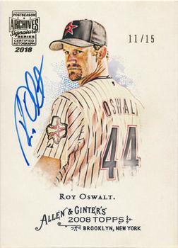 2018 Topps Archives Signature Series Retired Player Edition - Encased Buyback Autographs - Roy Oswalt #225 Roy Oswalt Front