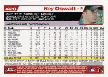 2018 Topps Archives Signature Series Retired Player Edition - Encased Buyback Autographs - Roy Oswalt #428 Roy Oswalt Back