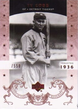 2005 Upper Deck Hall of Fame #81 Ty Cobb Front