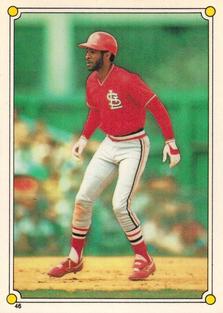 1987 Topps Stickers Hard Back Test Issue #46 Ozzie Smith Front