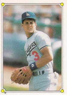 1987 Topps Stickers Hard Back Test Issue #70 Steve Sax Front