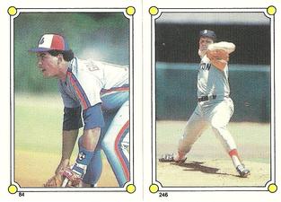1987 Topps Stickers Hard Back Test Issue #84 / 246 Andres Galarraga / Tom Seaver Front