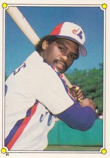 1987 Topps Stickers Hard Back Test Issue #85 Tim Raines Front