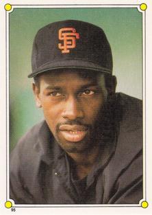 1987 Topps Stickers Hard Back Test Issue #95 Chili Davis Front
