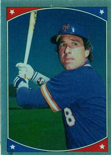 1987 Topps Stickers Hard Back Test Issue #158 Gary Carter Front