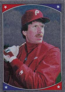 1987 Topps Stickers Hard Back Test Issue #160 Mike Schmidt Front
