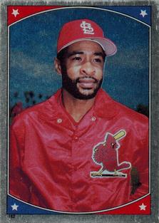 1987 Topps Stickers Hard Back Test Issue #162 Ozzie Smith Front