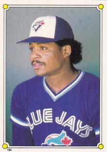 1987 Topps Stickers Hard Back Test Issue #184 Jesse Barfield Front