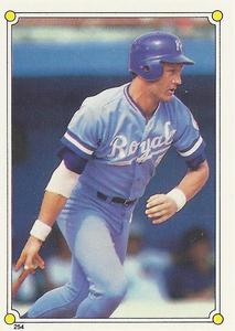 1987 Topps Stickers Hard Back Test Issue #254 George Brett Front
