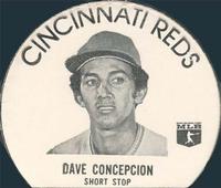 1976 Cincinnati Reds Icee Lids #NNO Dave Concepcion Front