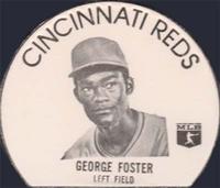 1976 Cincinnati Reds Icee Lids #NNO George Foster Front