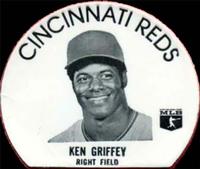 1976 Cincinnati Reds Icee Lids #NNO Ken Griffey Front