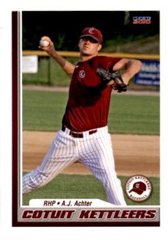 2010 Choice Cotuit Kettleers #1 A.J. Achter Front