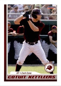 2010 Choice Cotuit Kettleers #5 Zach Cone Front