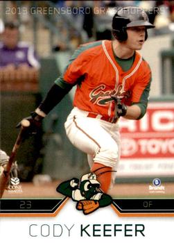 2013 Brandt Greensboro Grasshoppers #24 Cody Keefer Front