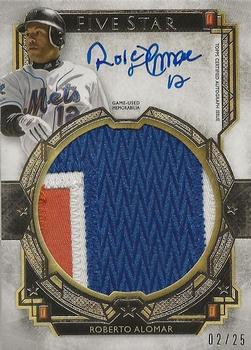 2018 Topps Five Star - Five Star Autographed Jumbo Patch Gold #FSJP-RA Roberto Alomar Front