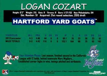 2018 Grandstand Hartford Yard Goats #NNO Logan Cozart Back