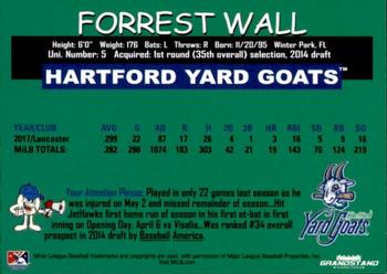 2018 Grandstand Hartford Yard Goats #NNO Forrest Wall Back