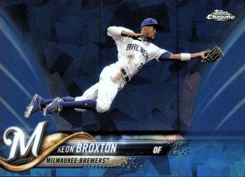 2018 Topps Chrome Sapphire Edition #61 Keon Broxton Front